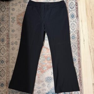 Apostrophe Black Boot-Cut Dress Pants